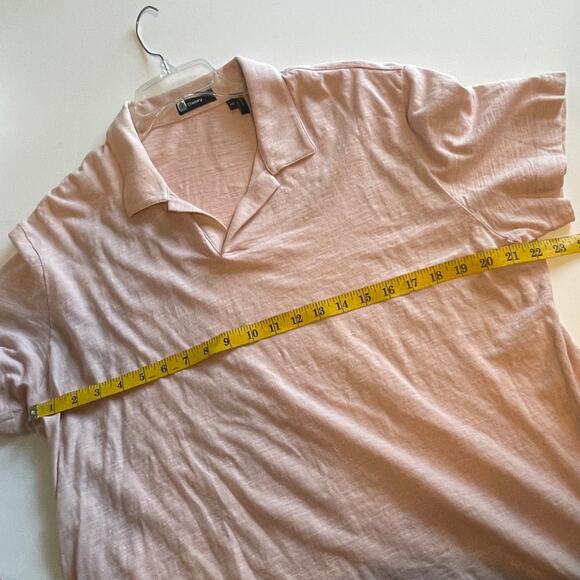 Theory Willem Polo Shirt Men's XXL Lotus Pink Short Sleeve 100% Cotton Casual - Picture 7 of 8